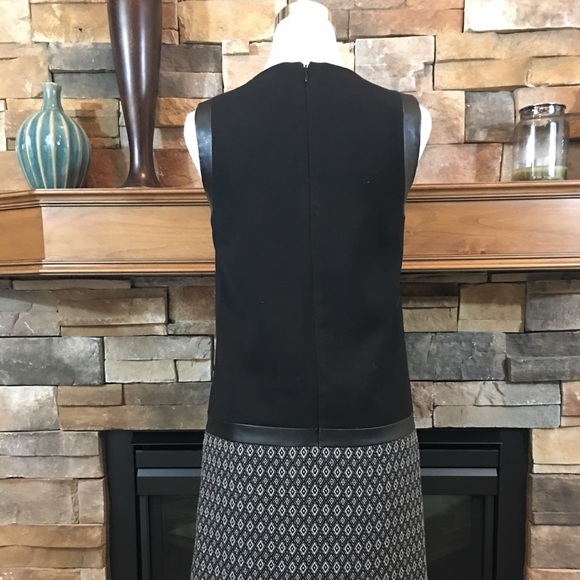 Tahari ASL black mod diamond print dress 2 $158 - Picture 5 of 8